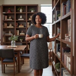 LOFT Multicolored Midi Dress